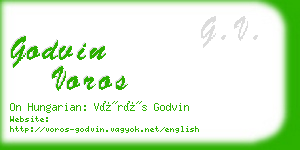 godvin voros business card